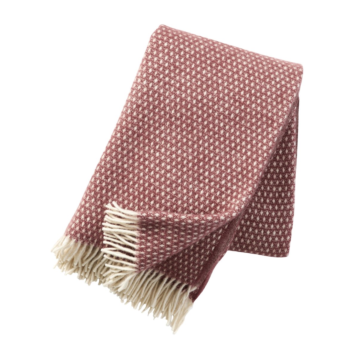 Klippan Yllefabrik Knut wool plaid rust red