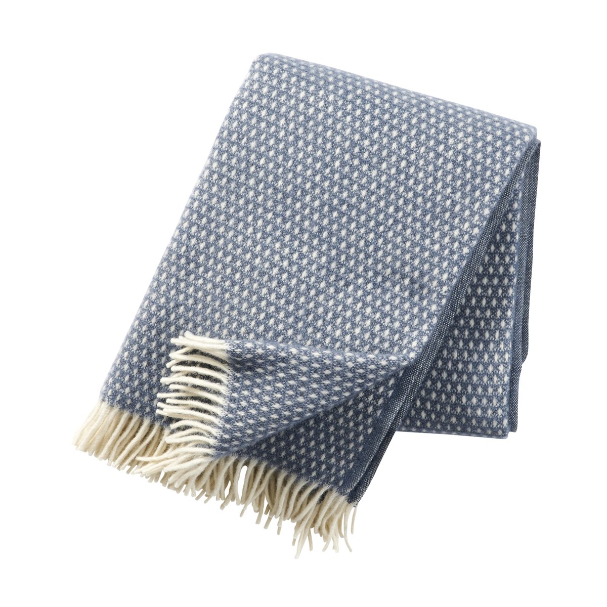 Klippan Yllefabrik Knut wool plaid blue