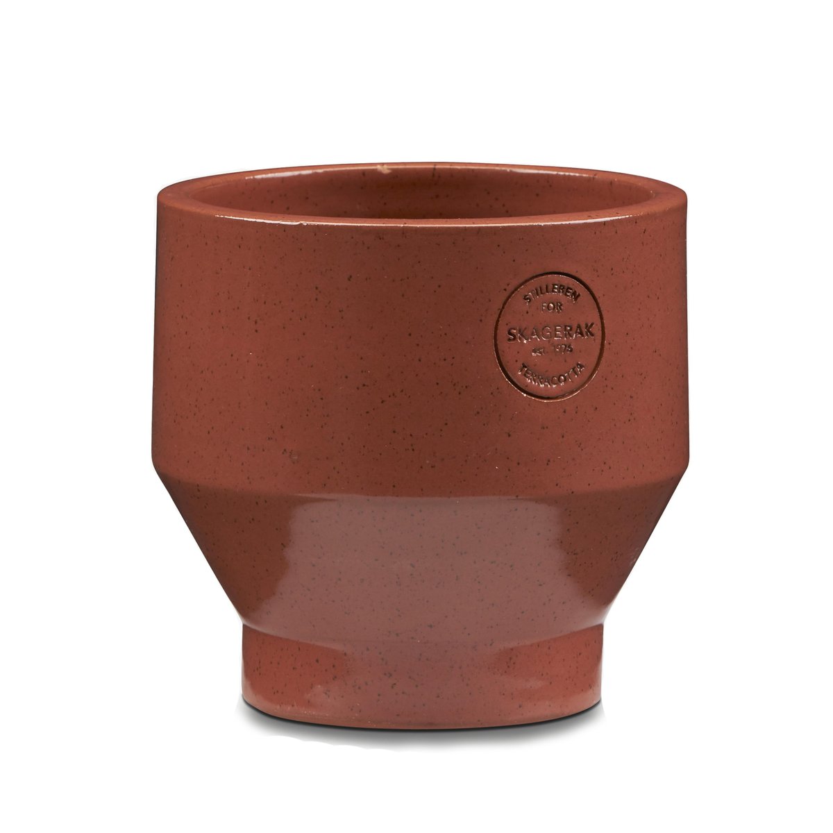 Skagerak Edge pot (indoor) Ø15 cm burned red