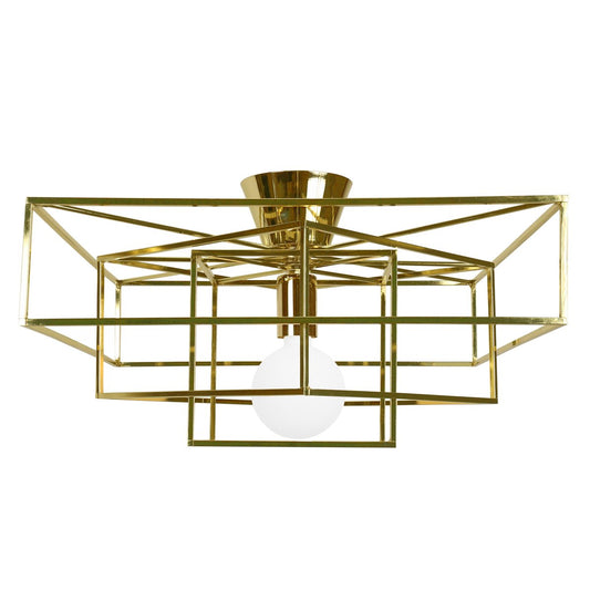 Globen Lighting Ceiling cube brass