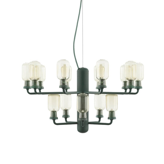 Normann Copenhagen Amp chandelier gold-green