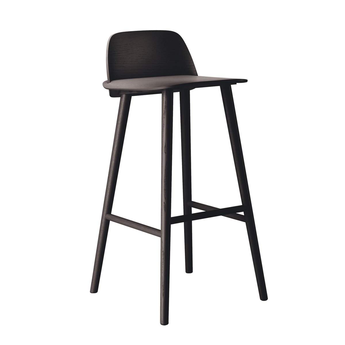 Muuto Nerd Barstool Black