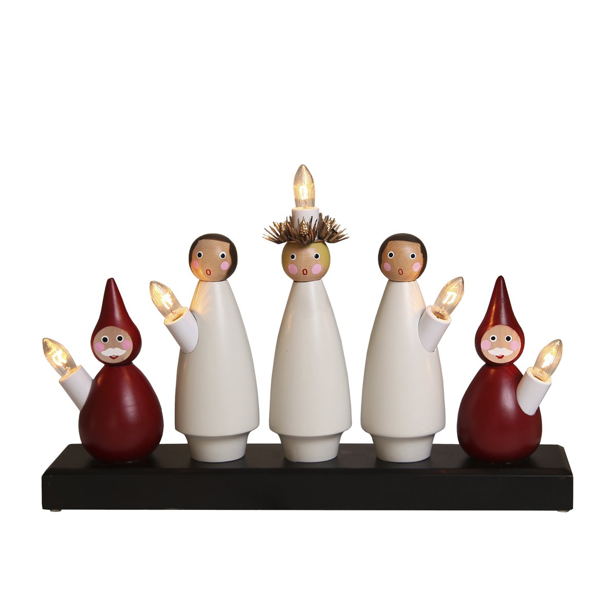 Star Trading Lucia Choir candle arch white-red