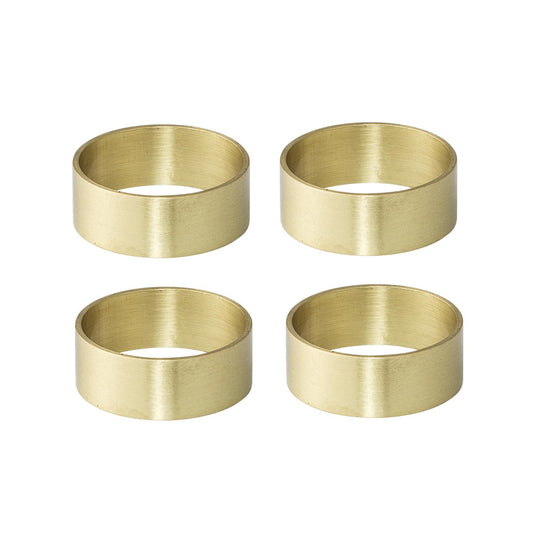 Bloomingville Bloomingville napkin rings 4 pack brass