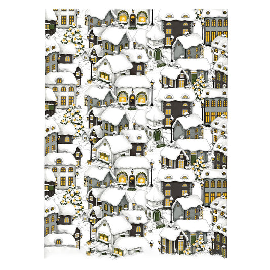 Arvidssons Textil Lyckeby Christmas fabric Grey-white