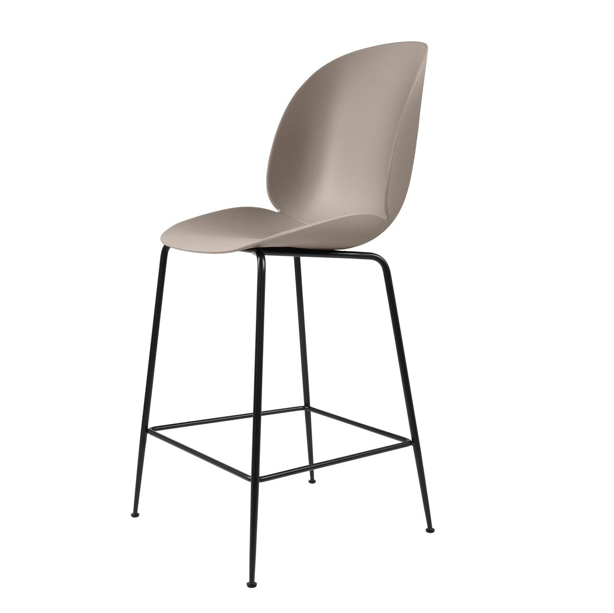 GUBI Beetle Barchair plastic black legs New beige