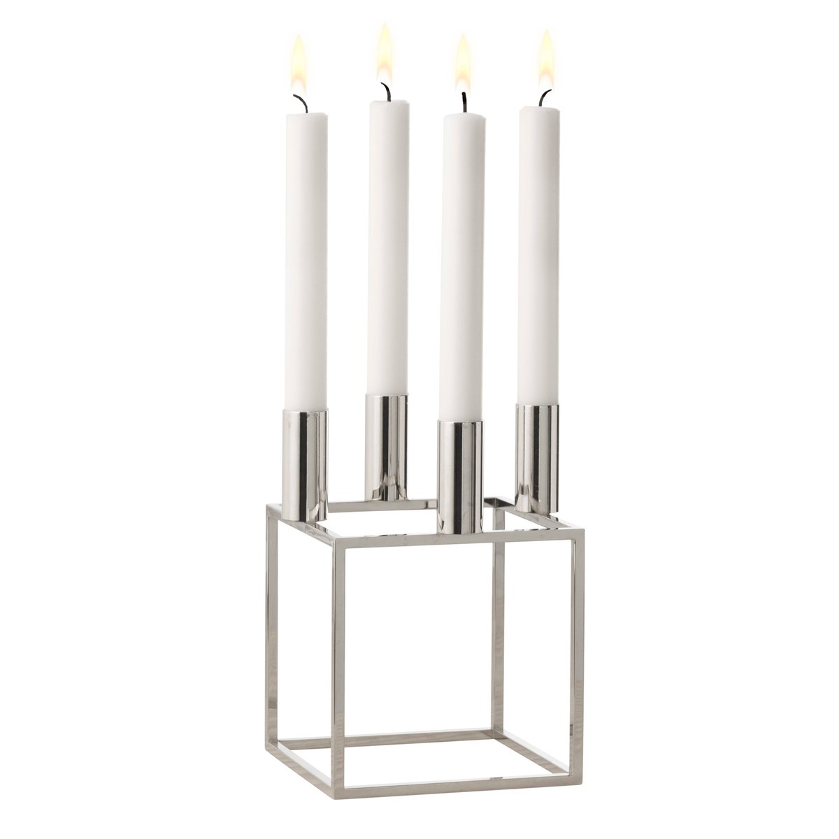 Audo Copenhagen Kubus 4 candle holder nickel