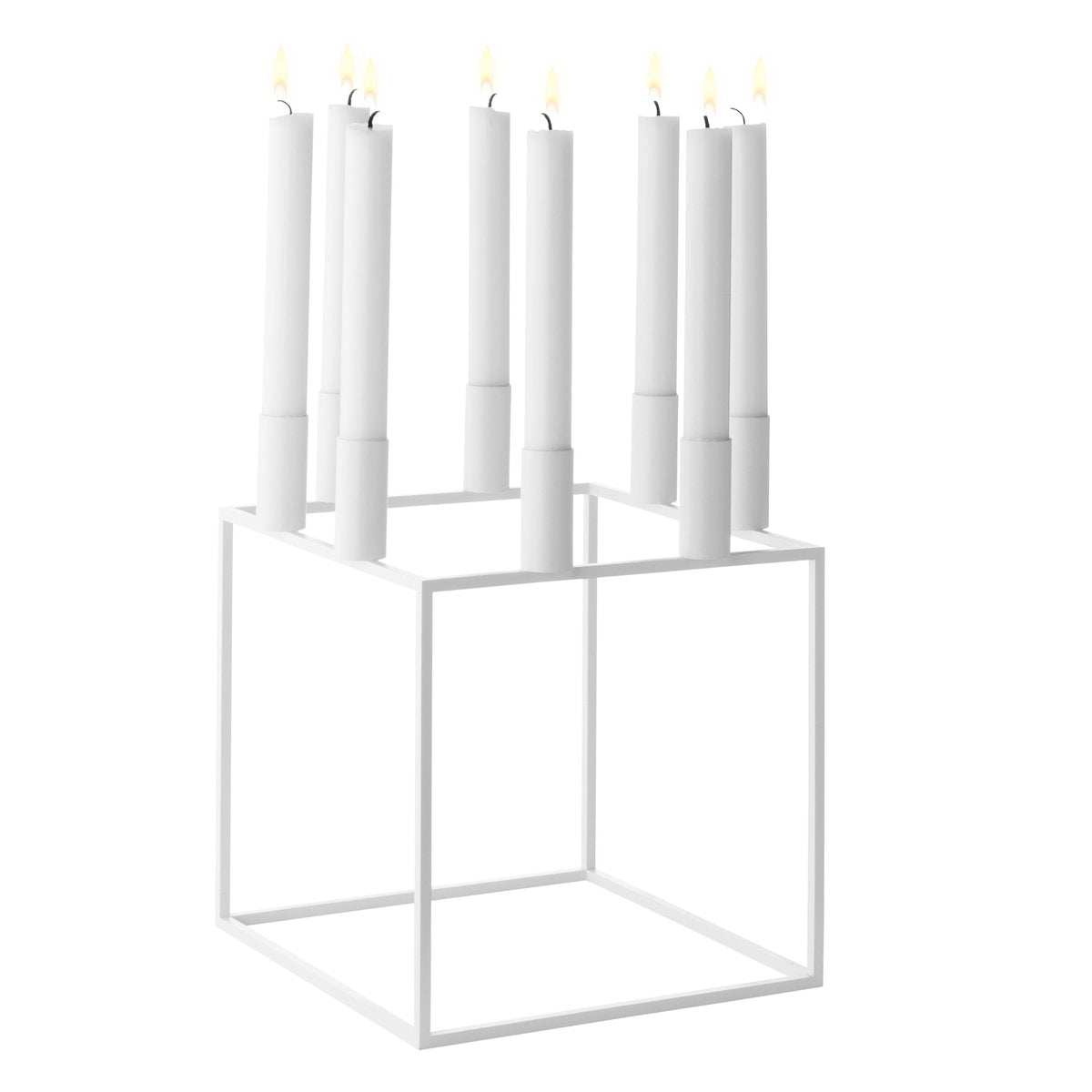 Audo Copenhagen Kubus 8 candle holder white