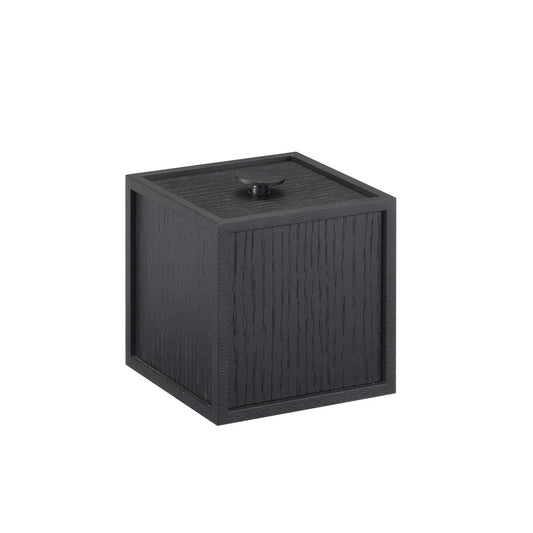 Audo Copenhagen Frame 10 box with lid black-stained ash