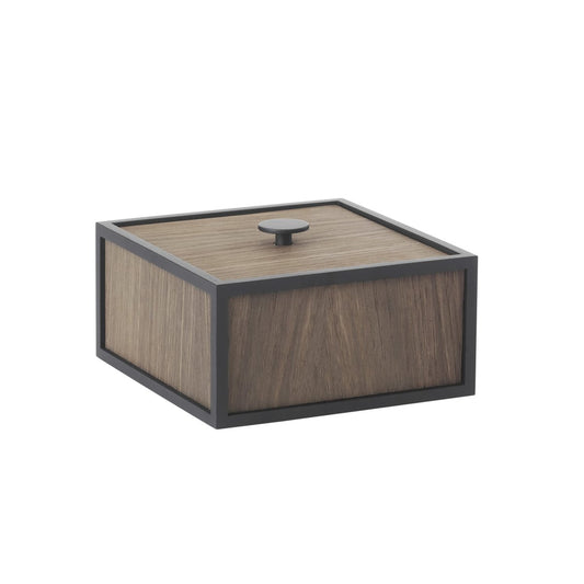 Audo Copenhagen Frame 14 box with lid smoked oak