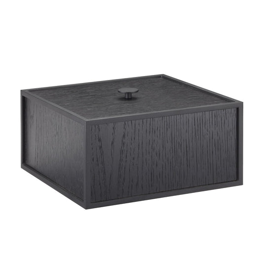 Audo Copenhagen Frame 20 box with lid black-stained ash