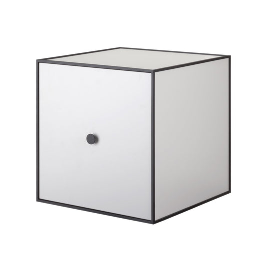 Audo Copenhagen Frame 35 cube with door light grey