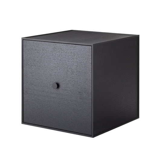 Audo Copenhagen Frame 35 cube with door black-stained ash