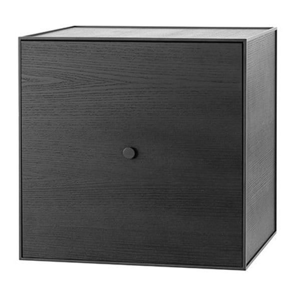 Audo Copenhagen Frame 49 cube with door black-stained ash