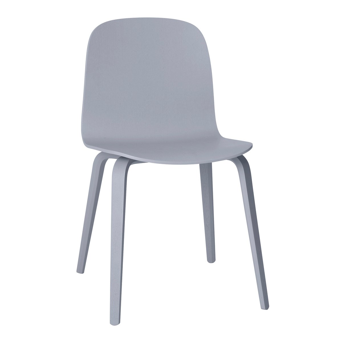 Muuto Visu stol träbas Grey