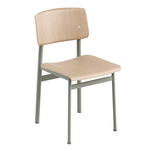 Muuto Loft Chair stol Oak-Dusty green