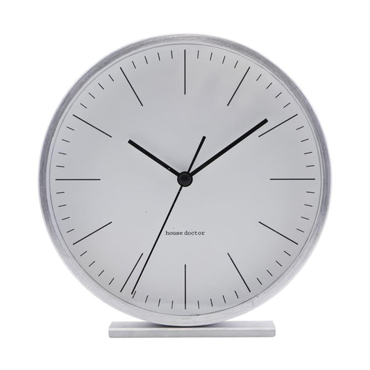 House Doctor Hannah table-top clock 15 cm silver