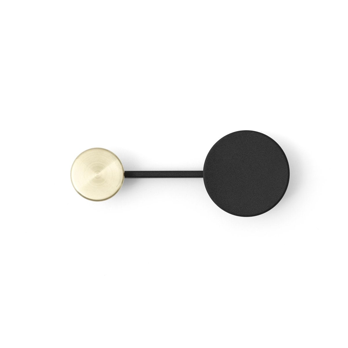 Audo Copenhagen Afteroom clothes hanger small black brass