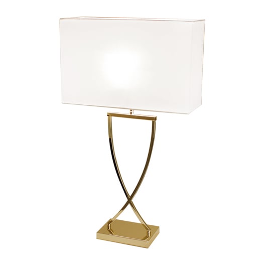 By Rydéns Omega table lamp 52 cm brass-white