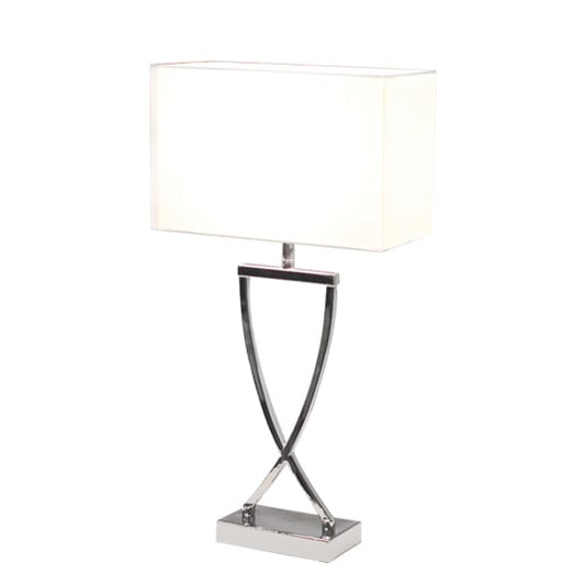 By Rydéns Omega table lamp 52 cm chrome-white