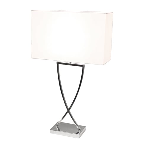 By Rydéns Omega table lamp 67 cm chrome-white