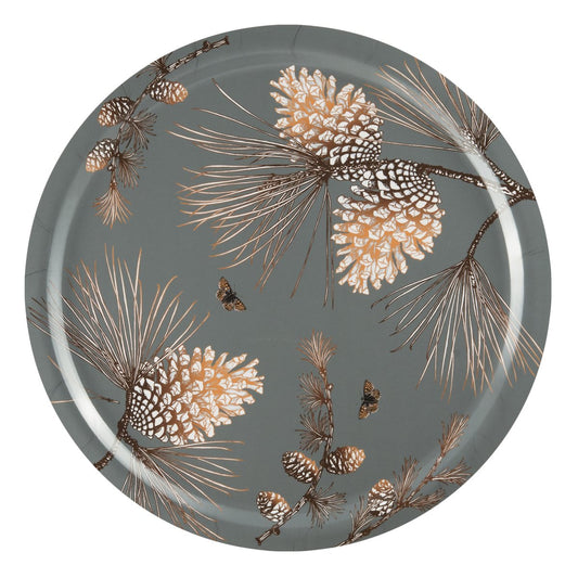 Åry Home Pine Cone tray  Ø 49 cm moss grey