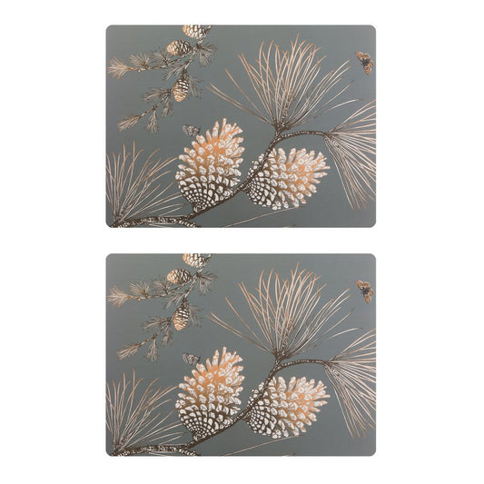 Åry Home Pine Cone Platzdecke 2er Pack Moss grey