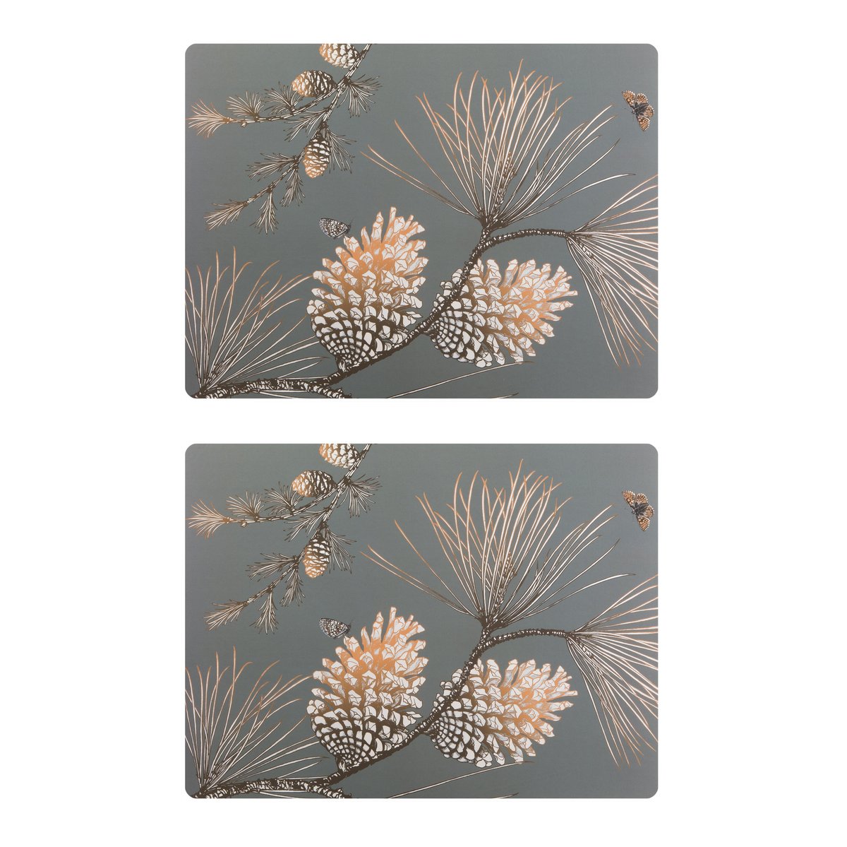 Åry Home Pine Cone bordstablett 2-pack Moss grey