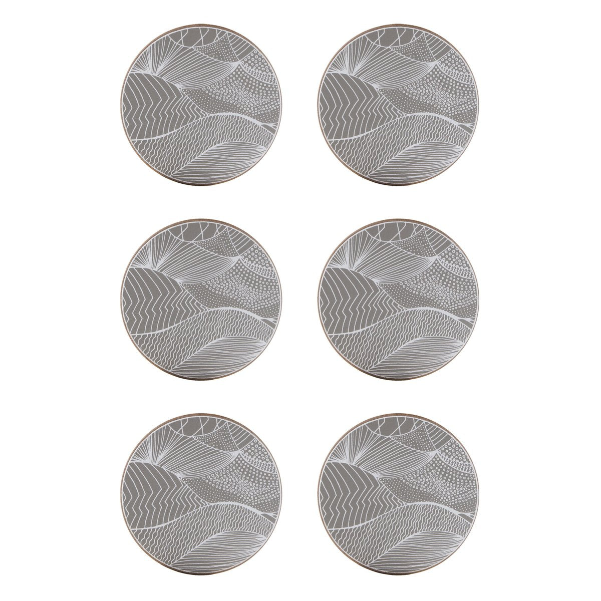 Åry Home Japanese Landscape glasunderlägg 6-pack Stone