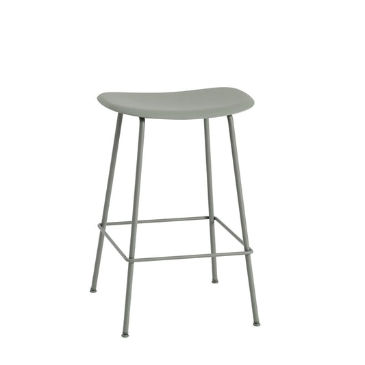 Muuto Fiber Tube bar chair 65 cm dusty green