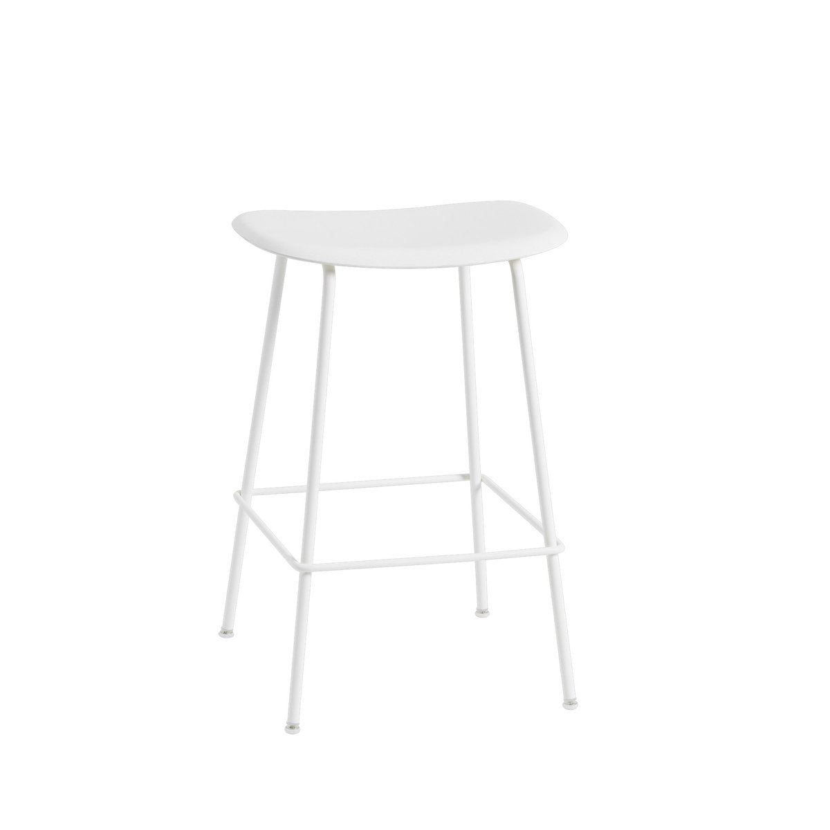 Muuto Fiber counter stol 65 cm Natural white-White