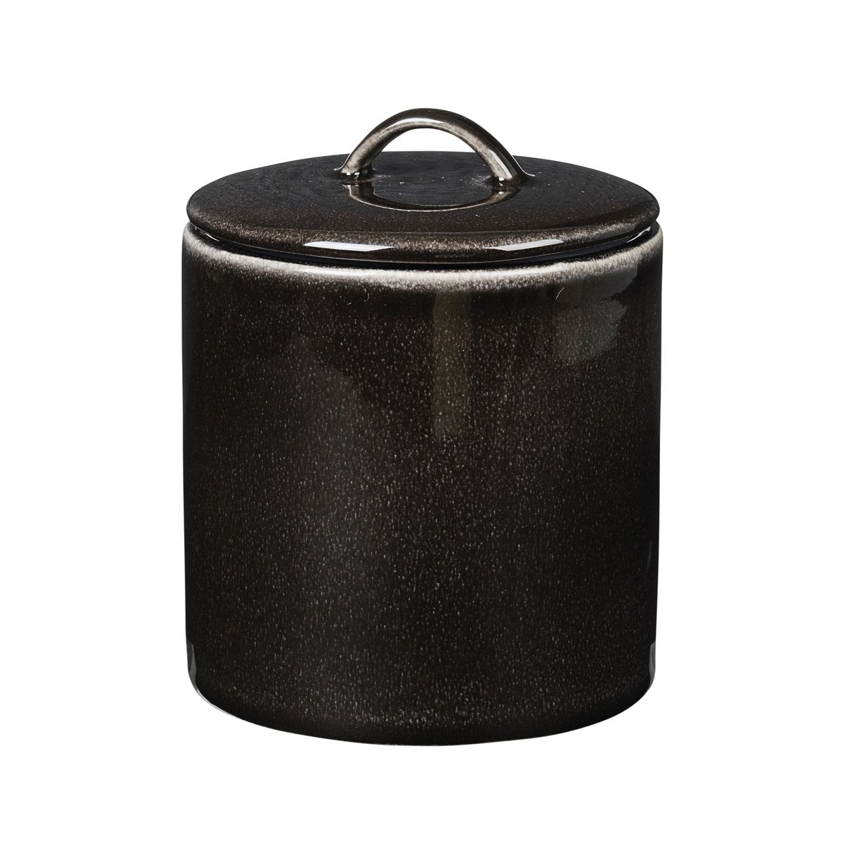 Broste Copenhagen Nordic Coal jar with lid 12 cm