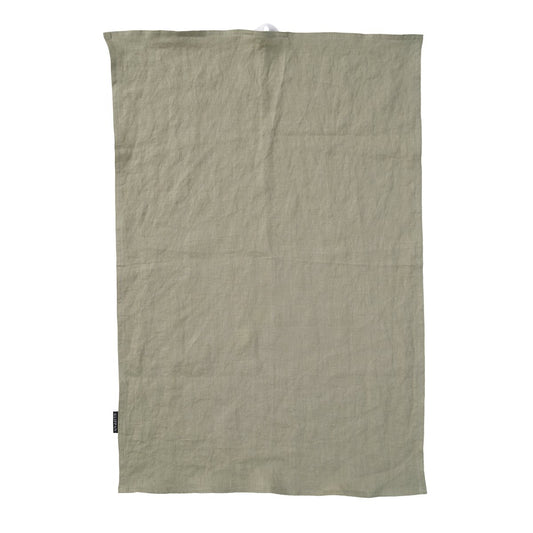 Klippan Yllefabrik Linn kitchen towel green