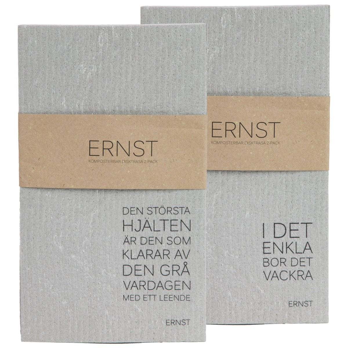 ERNST Ernst dish cloth 2-pack, 15x25cm grey