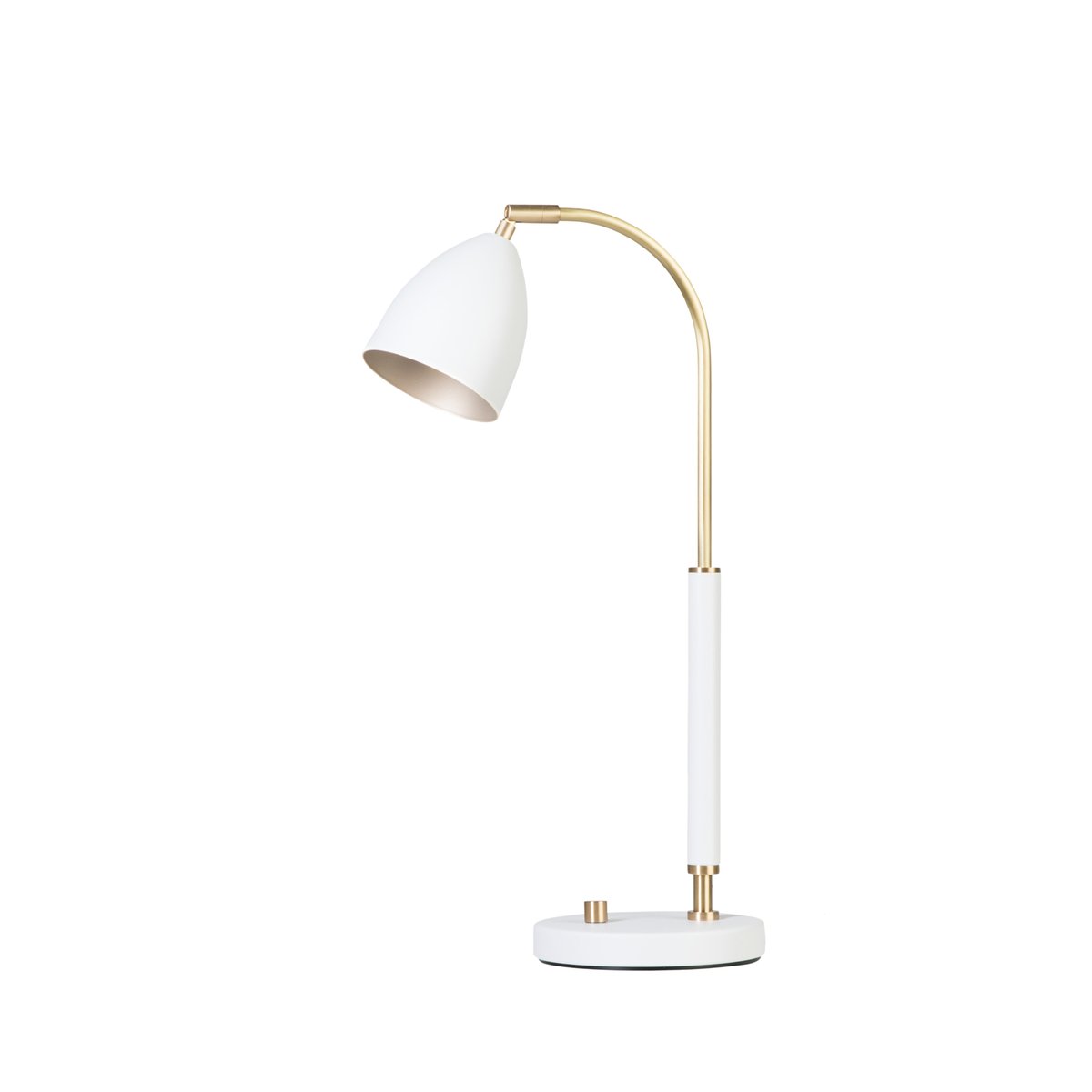 Belid Deluxe bordslampa vit, mässing