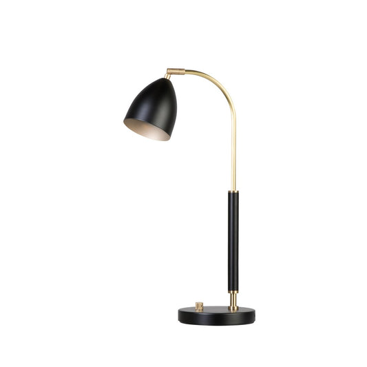 Belid Deluxe table lamp black, brass