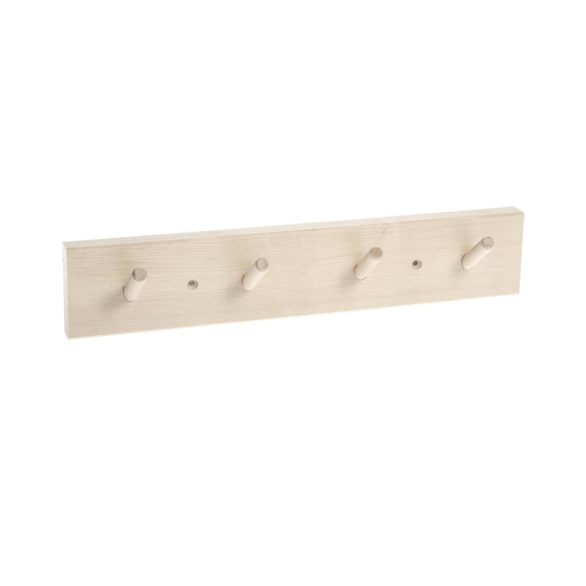 Iris Hantverk Knoppbräda hook rack birch wood 4 hooks