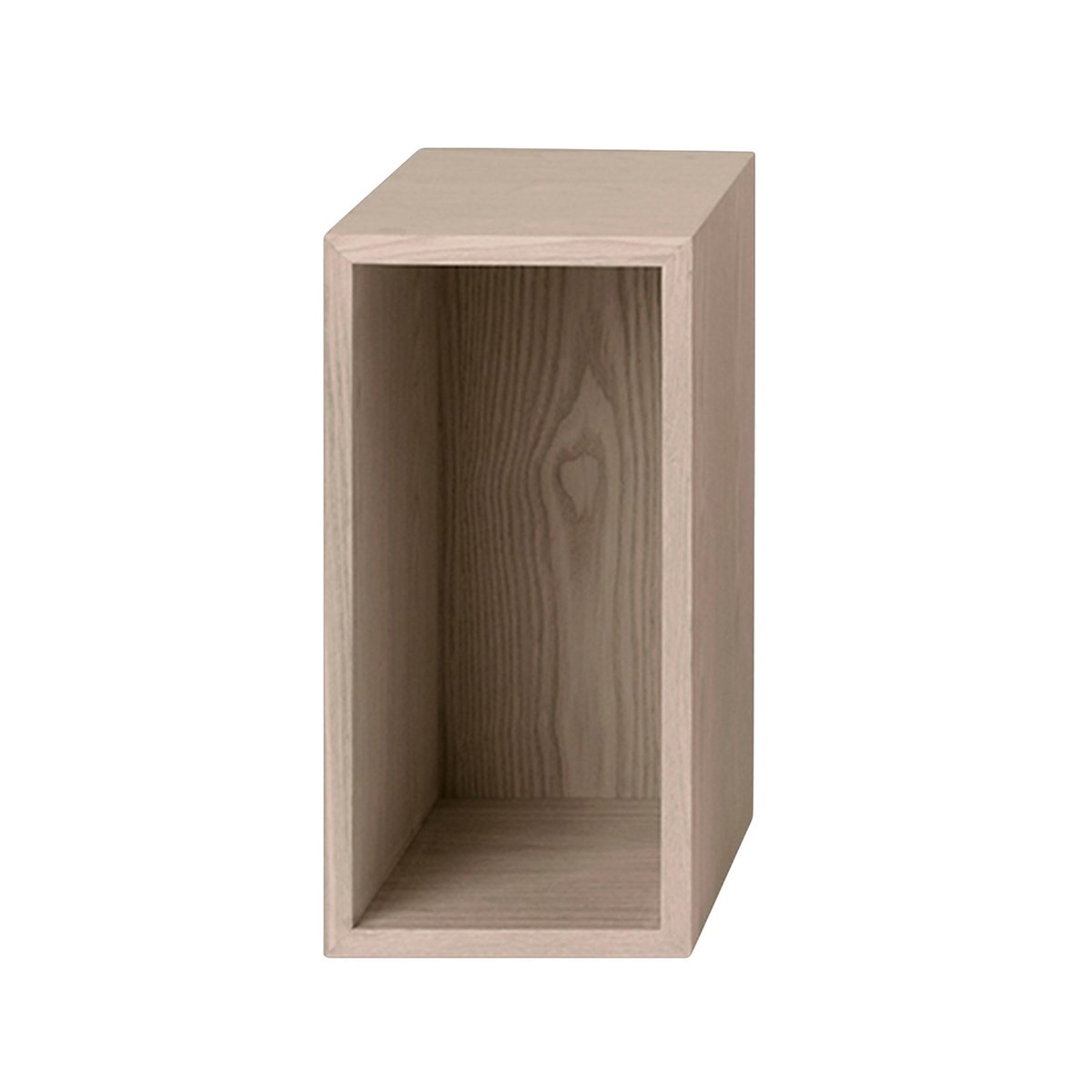 Muuto Stacked 2.0 shelving with back plate, small oak