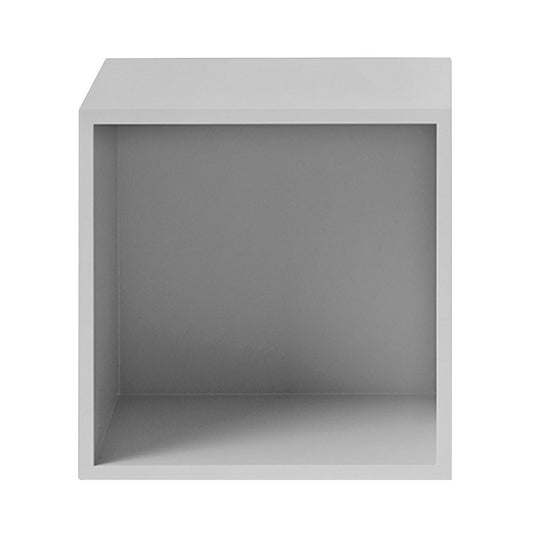 Muuto Stacked förvaringssystem med ryggskiva medium Light grey