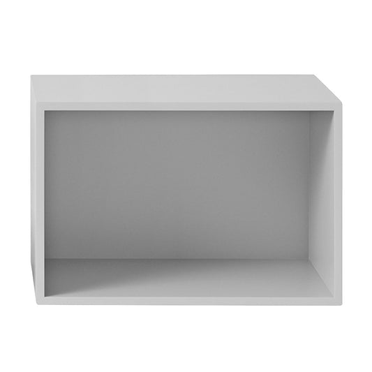 Muuto Stacked förvaringssystem med ryggskiva large Light grey