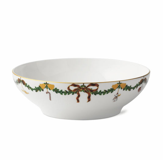 Royal Copenhagen Star Fluted Christmas serveringsskål 2,2 l