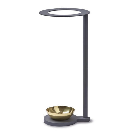 KLONG Monokel umbrella stand grey - brass