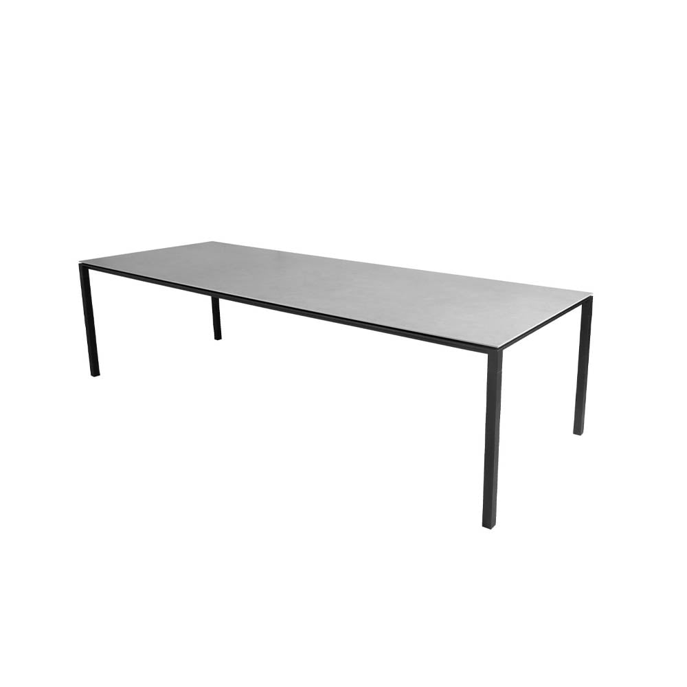 Cane-line Pure Esstisch Concrete Grey-Lava Grey 280x100 cm