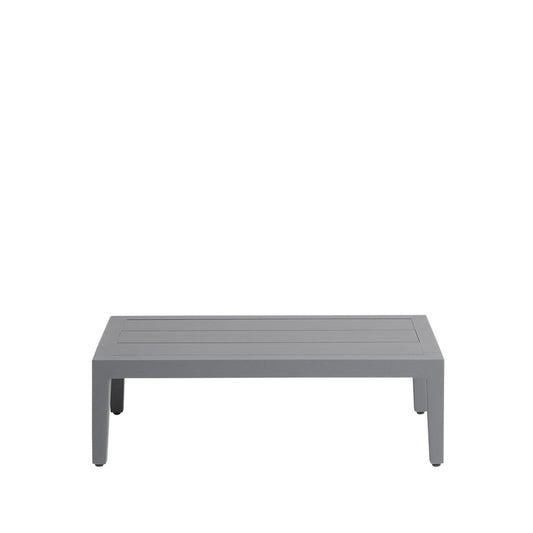 1898 Santander Beistelltisch 75 x 43 x 24cm Grau Aluminium