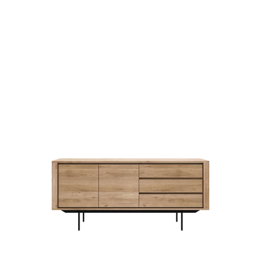 Ethnicraft Shadow sideboard Ek-Wax oil 2 dörrar 3 lådor