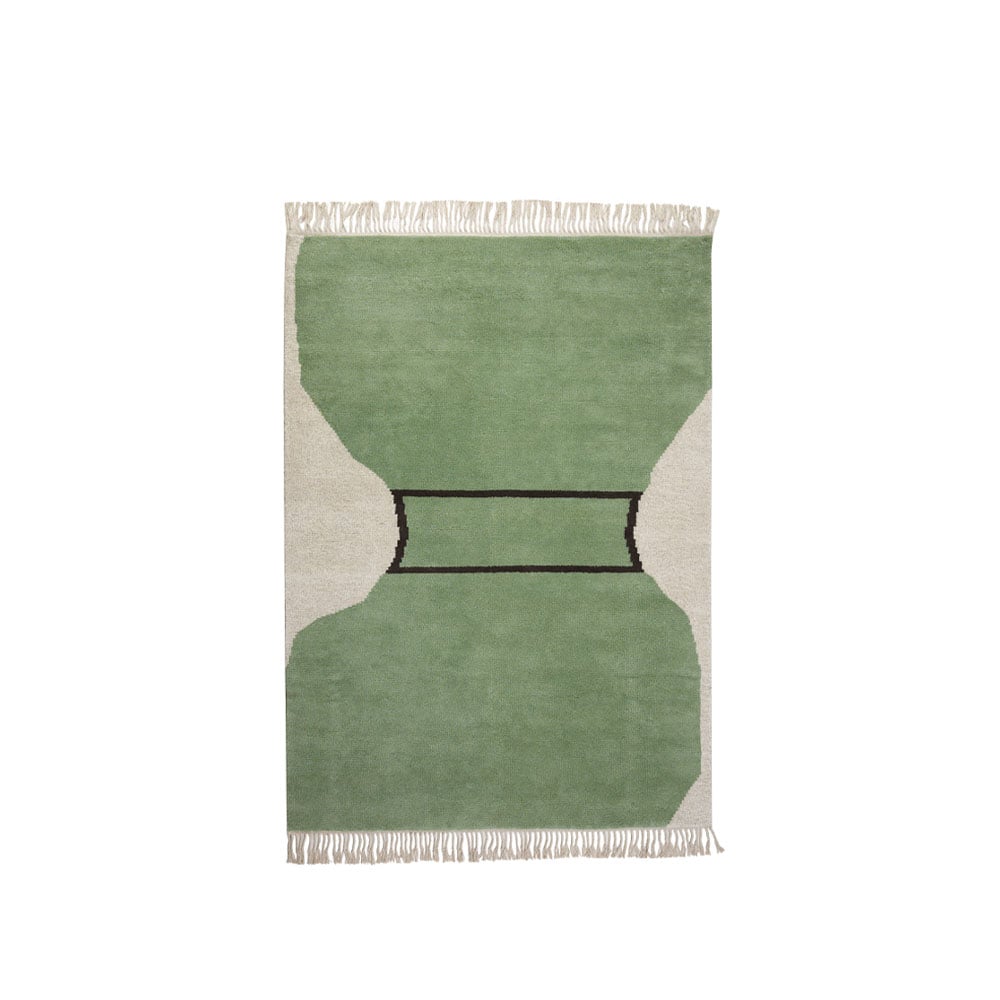 Kateha Silhouette flossa matta dusty green, 170x240 cm