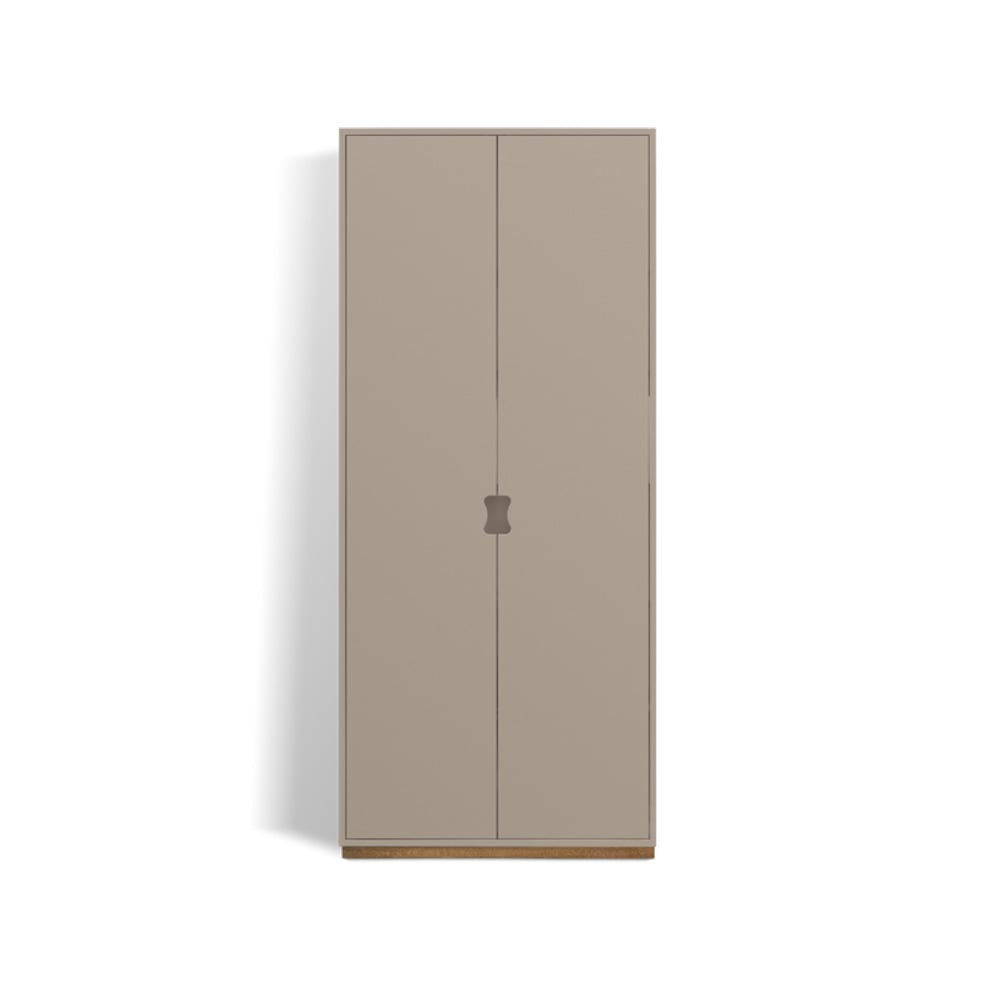 Asplund Snö F Hochschrank Dark sand, Eichensockel,  42 cm