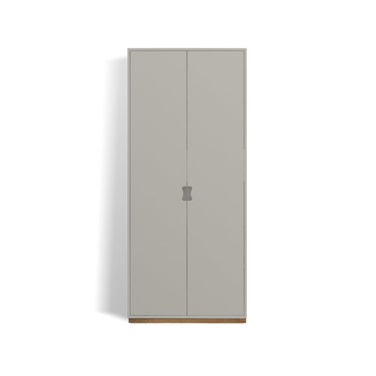 Asplund Snö F Hochschrank Light grey, Eichensockel,  30 cm