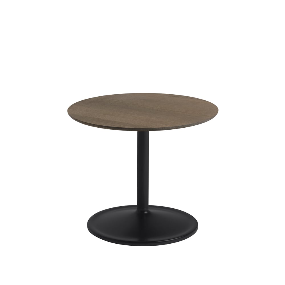 Muuto Soft Beistelltisch Ø48cm Smoked oak-Black H: 40cm