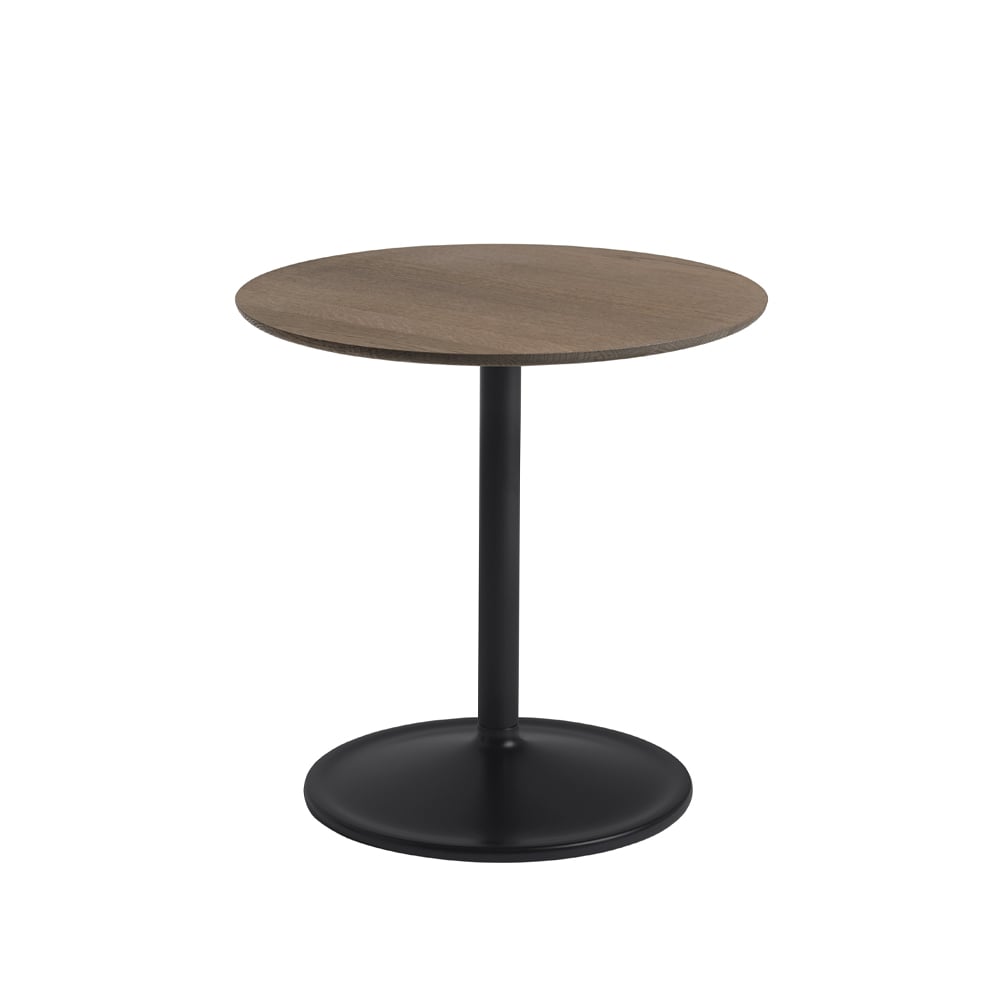 Muuto Soft Beistelltisch Ø48cm Smoked oak-Black H: 48cm